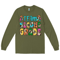 Army Green team second grade Long Sleeve Tee - JahusDesignShop
