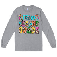 Heather Grey team second grade Long Sleeve Tee - JahusDesignShop