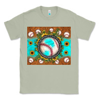 Matcha baseball turquoise sunflower Classic Tee - JahusDesignShop