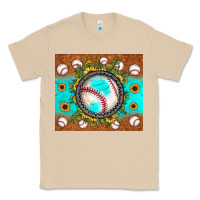 Mushroom baseball turquoise sunflower Classic Tee - JahusDesignShop