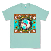 Seafoam baseball turquoise sunflower Classic Tee - JahusDesignShop