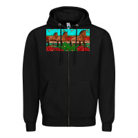 Black horses roses ann cactuses license plate Zipper Hoodie - Artiststas