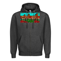 Charcoal Heather horses roses ann cactuses license plate Zipper Hoodie - Artiststas