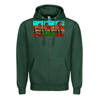Sports Green horses roses ann cactuses license plate Zipper Hoodie - Artiststas