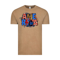 Vintage Coffee america lightning bolt Vintage Tee - Zillion Design Studio