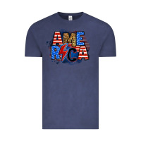 Vintage Denim america lightning bolt Vintage Tee - Zillion Design Studio