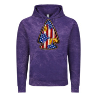 Cloud Purple American flag sunflower arrowhead Vintage Hoodie - Zillion Design Studio