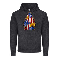 Vintage Black American flag sunflower arrowhead Vintage Hoodie - Zillion Design Studio