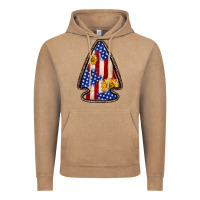 Vintage Coffee American flag sunflower arrowhead Vintage Hoodie - Zillion Design Studio