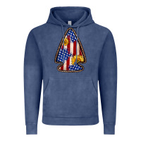 Vintage Denim American flag sunflower arrowhead Vintage Hoodie - Zillion Design Studio