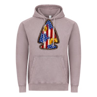 Vintage Zinc American flag sunflower arrowhead Vintage Hoodie - Zillion Design Studio