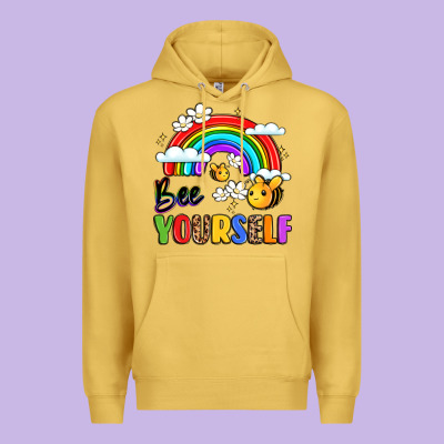Bee Yourself Premium Hoodie Designed By Lillyallendesigns