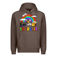 Coffee bee yourself Premium Hoodie - LillyAllenDesigns