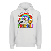 Dove Grey bee yourself Premium Hoodie - LillyAllenDesigns