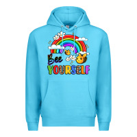 Ocean Blue bee yourself Premium Hoodie - LillyAllenDesigns