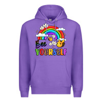 Purple bee yourself Premium Hoodie - LillyAllenDesigns