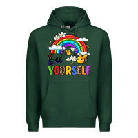 Sports Green bee yourself Premium Hoodie - LillyAllenDesigns