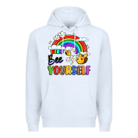 White bee yourself Premium Hoodie - LillyAllenDesigns