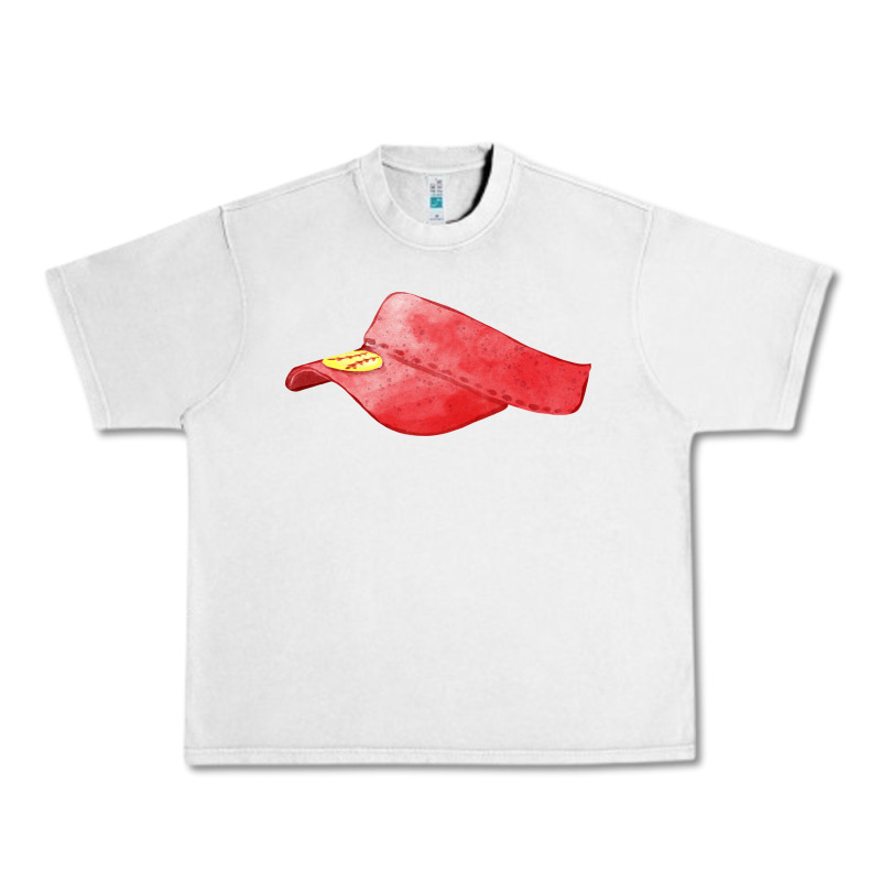 Red Softball Visor Fa Element Urban Heavy Tee by FaDigitalArtStudio | Teevron