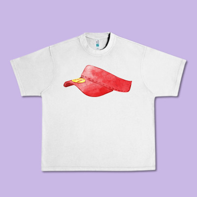 Red Softball Visor Fa Element Urban Heavy Tee Designed By Fadigitalartstudio