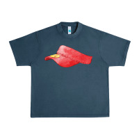 Midnight Navy red softball visor fa element Urban Heavy Tee - FaDigitalArtStudio