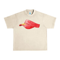 Sandshell red softball visor fa element Urban Heavy Tee - FaDigitalArtStudio