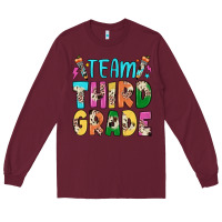 Burgundy team third grade Long Sleeve Tee - JahusDesignShop