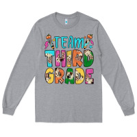 Heather Grey team third grade Long Sleeve Tee - JahusDesignShop