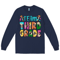 Navy team third grade Long Sleeve Tee - JahusDesignShop
