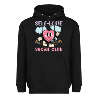 Black self love social club Heavyweight Hoodie - MaliasSmallBusiness