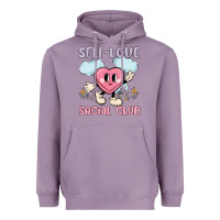 Lavender self love social club Heavyweight Hoodie - MaliasSmallBusiness