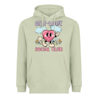 Matcha self love social club Heavyweight Hoodie - MaliasSmallBusiness