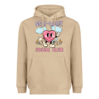Mushroom self love social club Heavyweight Hoodie - MaliasSmallBusiness