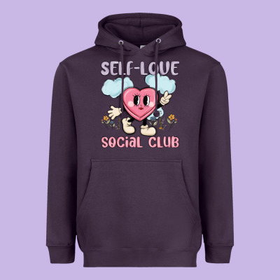 Self Love Social Club Heavyweight Hoodie Designed By Maliassmallbusiness