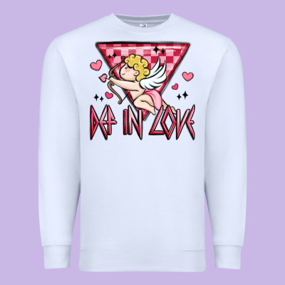 Def In Love Premium Sweatshirt Designed By Maliassmallbusiness