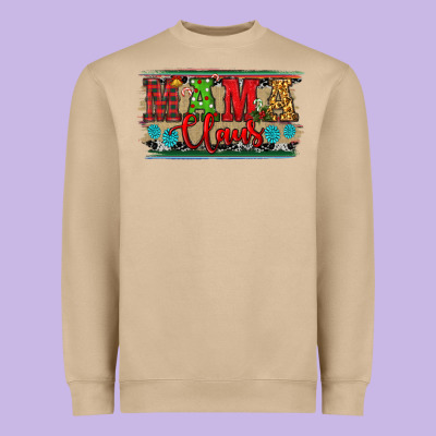 Christmas Western Mama Claus Heavyweight Sweatshirt Designed By Ranaportraitstore