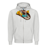 Dove Grey cowboy hat Zipper Hoodie - AdoDesignShop