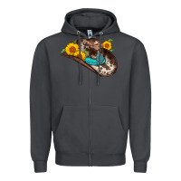 Smoke cowboy hat Zipper Hoodie - AdoDesignShop