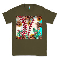 Army Green baseball leopard turquoise cactus sunflower Classic Tee - JahusDesignShop