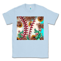 Dusty Blue baseball leopard turquoise cactus sunflower Classic Tee - JahusDesignShop