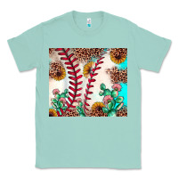 Seafoam baseball leopard turquoise cactus sunflower Classic Tee - JahusDesignShop