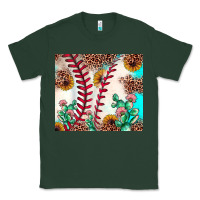 Sports Green baseball leopard turquoise cactus sunflower Classic Tee - JahusDesignShop