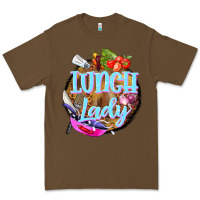 Cacao western lunch lady Premium Tee - BarkalooDesign