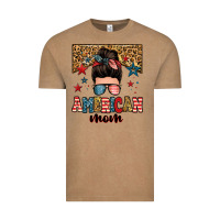 American Mom Junkie Messy Bun Vintage Tee | Teevron