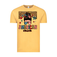 Vintage Mustard american mom junkie messy bun Vintage Tee - Zillion Design Studio