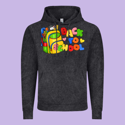 Back To School With School Bag Vintage Hoodie Designed By Texasbilliewilder