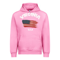 Fuchsia Pink VIRGINIA U.S.A Urban Hoodie - Bettercallsaul