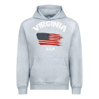 Heather Grey VIRGINIA U.S.A Urban Hoodie - Bettercallsaul