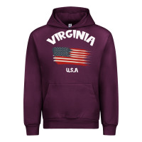Mauve Wine VIRGINIA U.S.A Urban Hoodie - Bettercallsaul