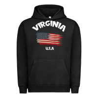 Pigment Black VIRGINIA U.S.A Urban Hoodie - Bettercallsaul